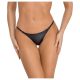 Noir - tanga cu efect strălucitor (negru)