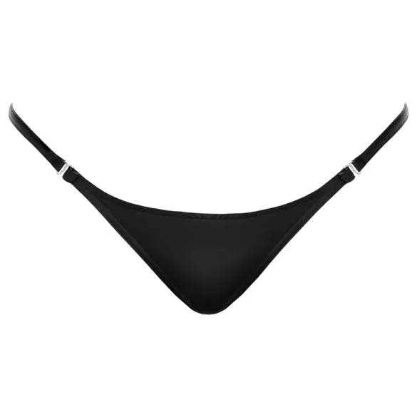Noir - tanga sexy efect lucios - negru