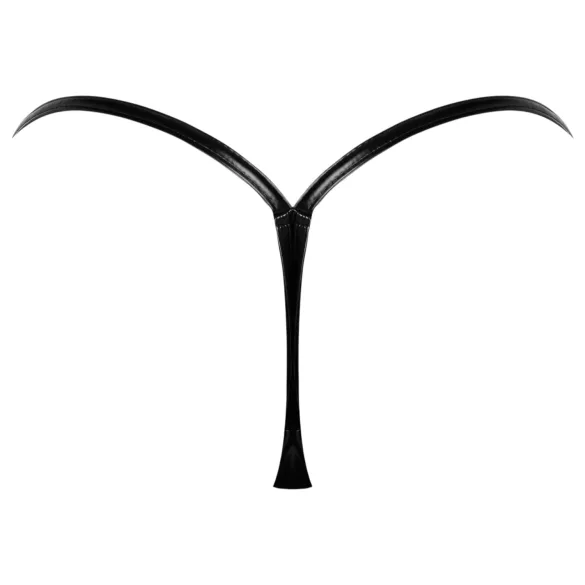 Noir - tanga sexy efect lucios - negru