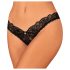 Obsessive Donna Dream - tanga deschisă cu dantelă (neagră) - M/L