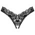 Obsessive Donna Dream - tanga deschisă cu dantelă (neagră) - M/L