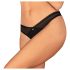 Obsessive Latinesa - tanga deschisă (negru) - M/L