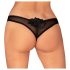 Obsessive Latinesa - tanga deschisă (negru) - M/L