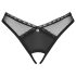Obsessive Latinesa - tanga deschisă (negru) - M/L