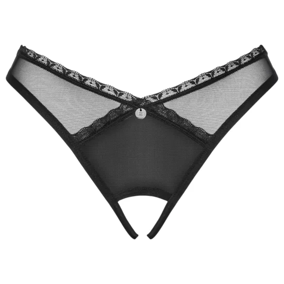 Obsessive - tanga deschisă - dantelă neagră - XL/XXL
