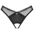 Obsessive - tanga deschisă - dantelă neagră - XL/XXL