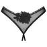 Obsessive - tanga deschisă - dantelă neagră - XL/XXL