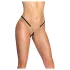 Cottelli - tanga deschis cu ornament - negru (S-L)