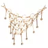 Cottelli - tanga deschis cu ornament - negru (S-L)