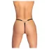 Cottelli - tanga deschis cu ornament - negru (S-L)
