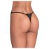 Obsessive - tanga transparentă, dantelată (negru)