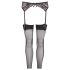 NO:XQSE - Set portjartiere dantelă - negru - M/L