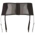 Cottelli Plus Size - portjartier dantelat și cu șireturi (negru) - XL