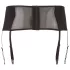 Cottelli Plus Size - portjartier cu dantelă și șnur - negru - XL