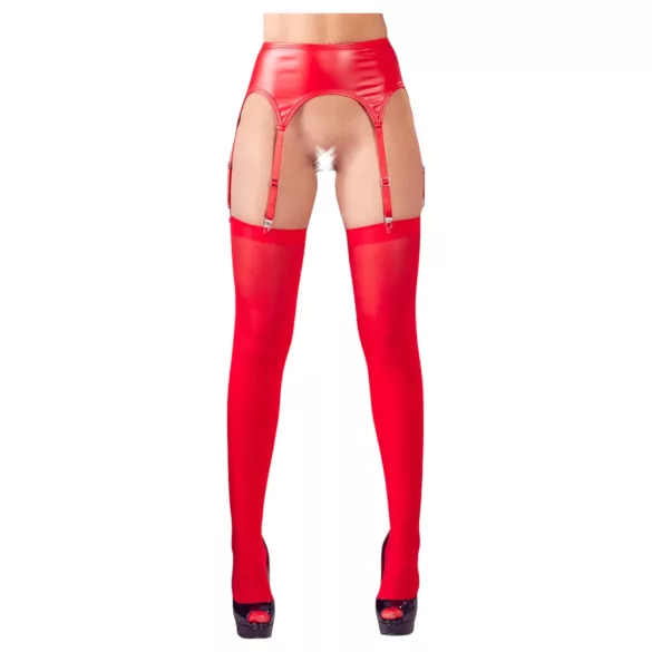 NO:XQSE - set portjartier lucios - roșu - L/XL