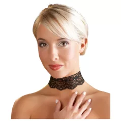   Cottelli - guler din dantelă din piele artificială, accesoriu de costum BDSM