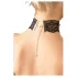 Cottelli - guler din dantelă din piele artificială, accesoriu de costum BDSM