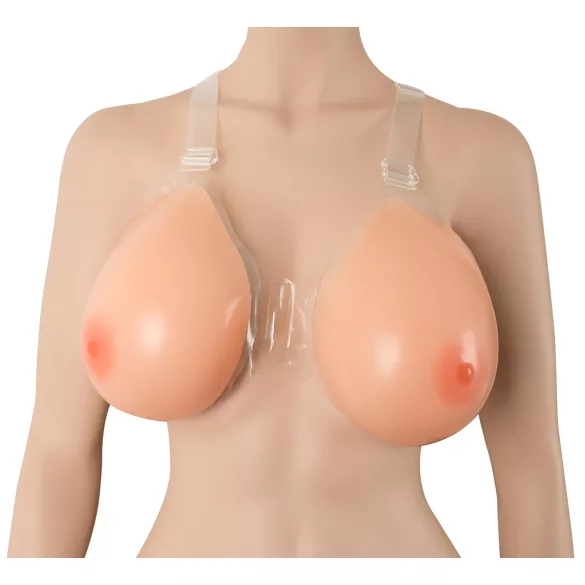 Cottelli - sâni silicon push-up cu prindere - 2x1200g