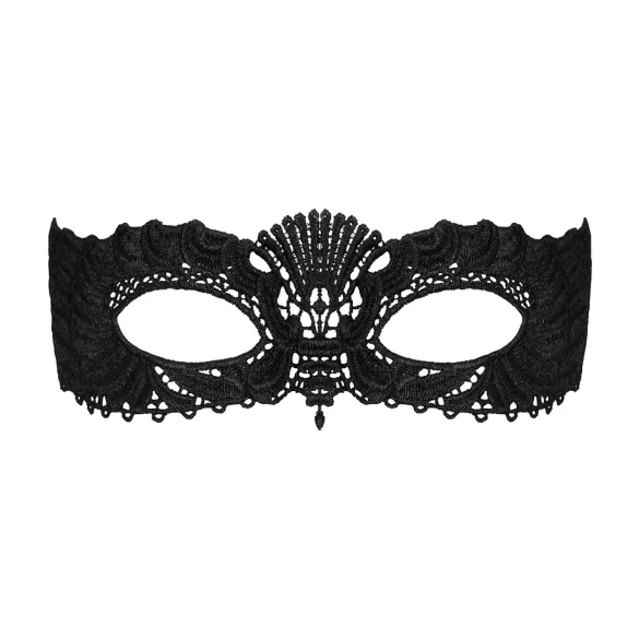 Obsessive - mască erotică venețiană brodată - negru