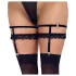 Cottelli - portjartier sexy decorativ - negru
