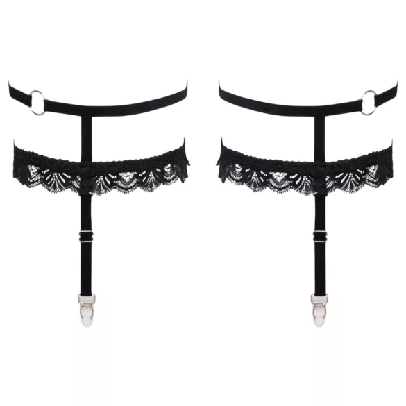 Cottelli - portjartier sexy decorativ - negru
