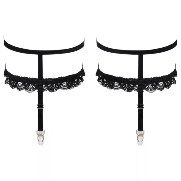 Cottelli - portjartier sexy decorativ - negru