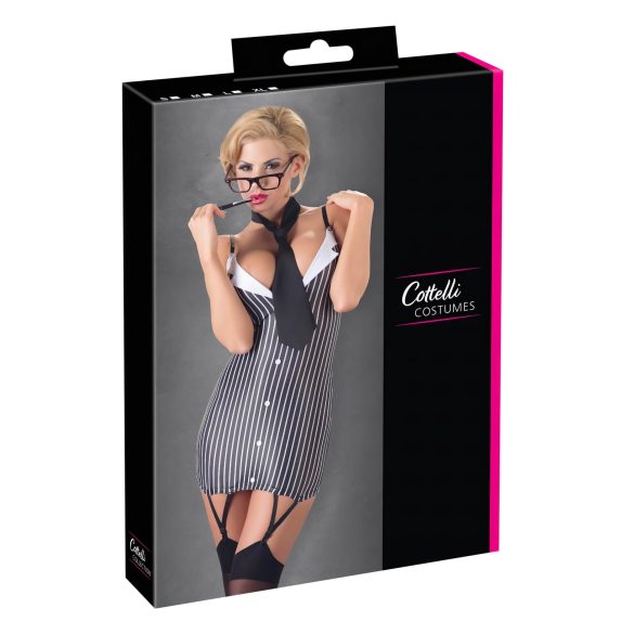 Cottelli - Costum secretară cu dungi - L
