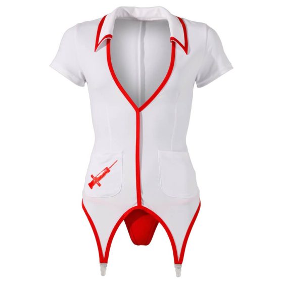 Cottelli - Bluza de asistentă cu portjartier - M