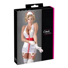 Cottelli - Costum asistentă sexy cu portjartier