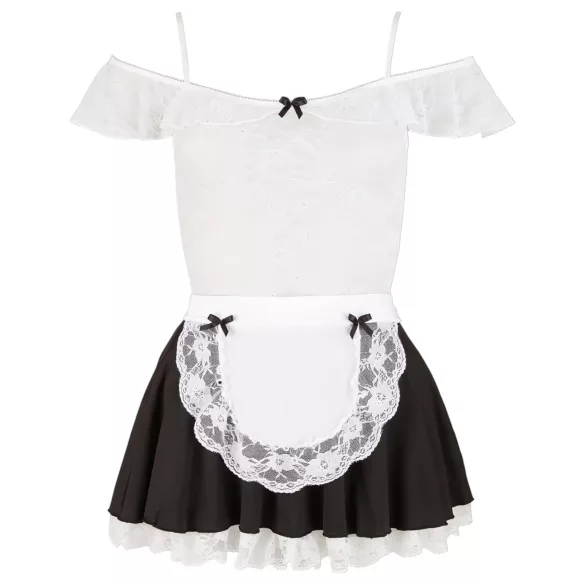 Cottelli - Costum de menajeră sexy din dantelă - M
