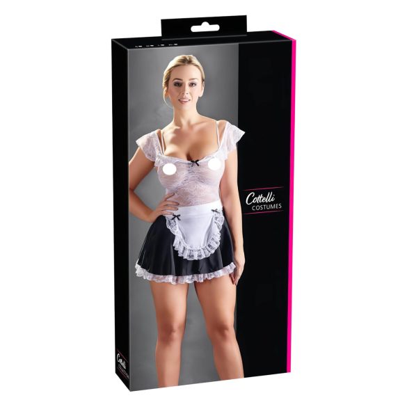 Cottelli - Costum sexy de cameristă dantelată - L