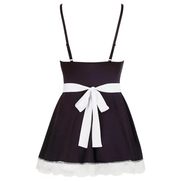 Cottelli - costum menajeră cu șorț - negru-alb