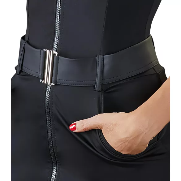 Cottelli - costum polițistă sexy - rochie scurtă - negru - XL