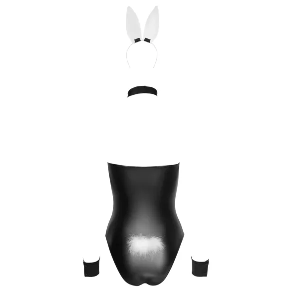 Cottelli Bunny - costum sexy iepuraș femei - 5 piese - lucios