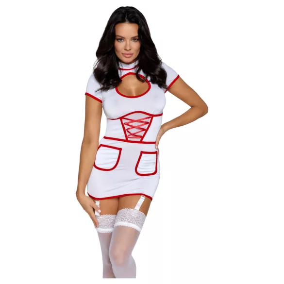 Cottelli - costum sexy de asistentă (alb) - M