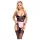 Cottelli - costum menajeră sexy transparent - negru-roz - M