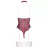 Cottelli - set body tip costum cu carouri - roșu - M