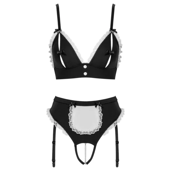 Cottelli - set de cameristă (negru) - M