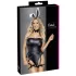 Cottelli - costum iepuraș sexy - 3 piese - negru - L