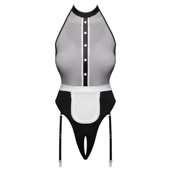 Cottelli - body de cameristă cu șorț (negru) - S