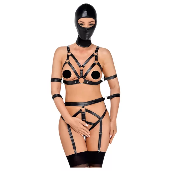 Bad Kitty - set hamuriu cu mască - negru