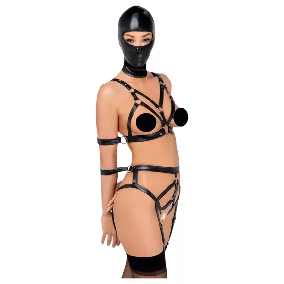 Bad Kitty - set hamuriu cu mască - negru