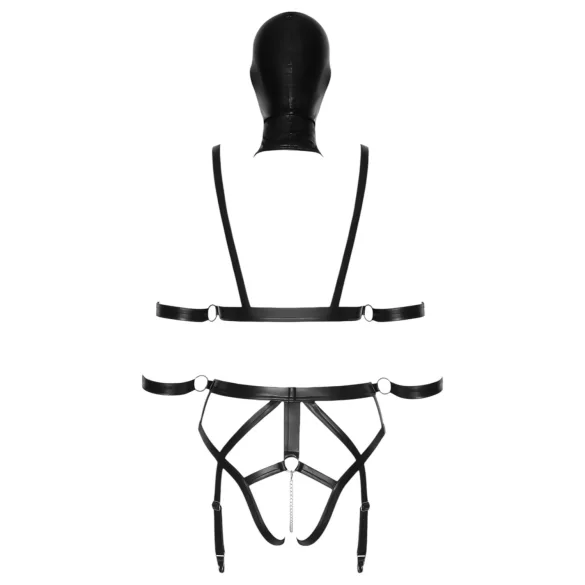 Bad Kitty - set hamuriu cu mască - negru