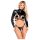 Bad Kitty - set bondage cu sâni liberi (negru) - L