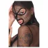 Bad Kitty - Set BDSM din plasă transparentă cu bici (negru) - L