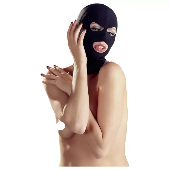 Bad Kitty - mască pentru sex oral cu deschidere pentru gură și ochi