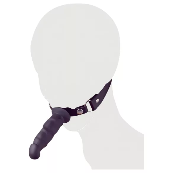 Fetish - muștiuc cu dildo - negru
