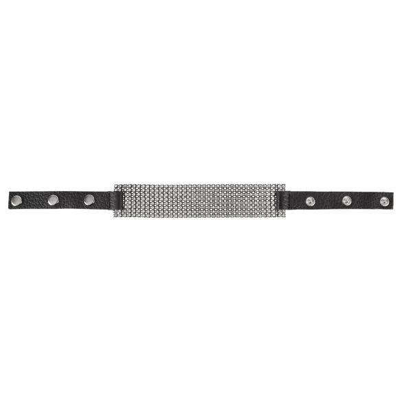 Bad Kitty - colier tip choker cu strasuri - negru