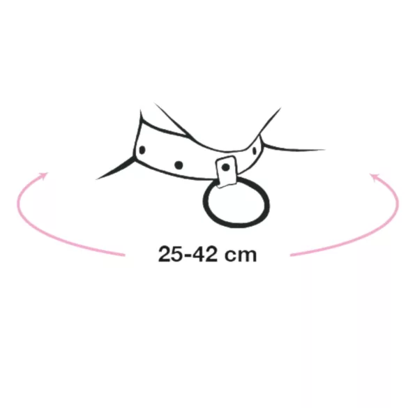 Bad Kitty - colier tip choker cu strasuri - negru