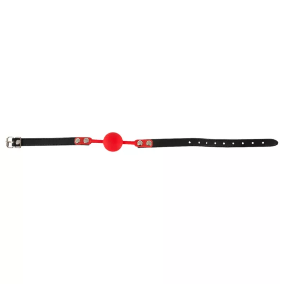 Bad Kitty - muștiuc din silicon - curea piele ecologică - roșu